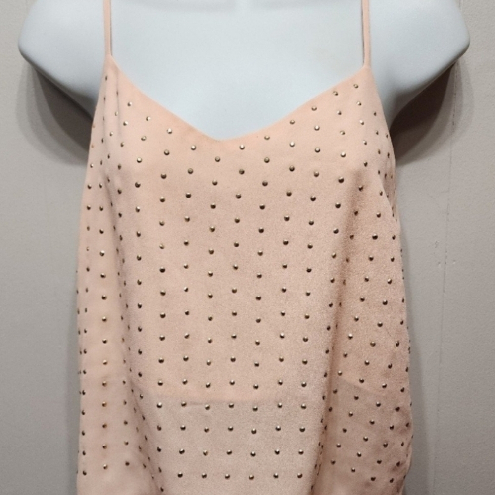 Charlotte Russe Sleeveless Blouse Small Pink Lightweight B940